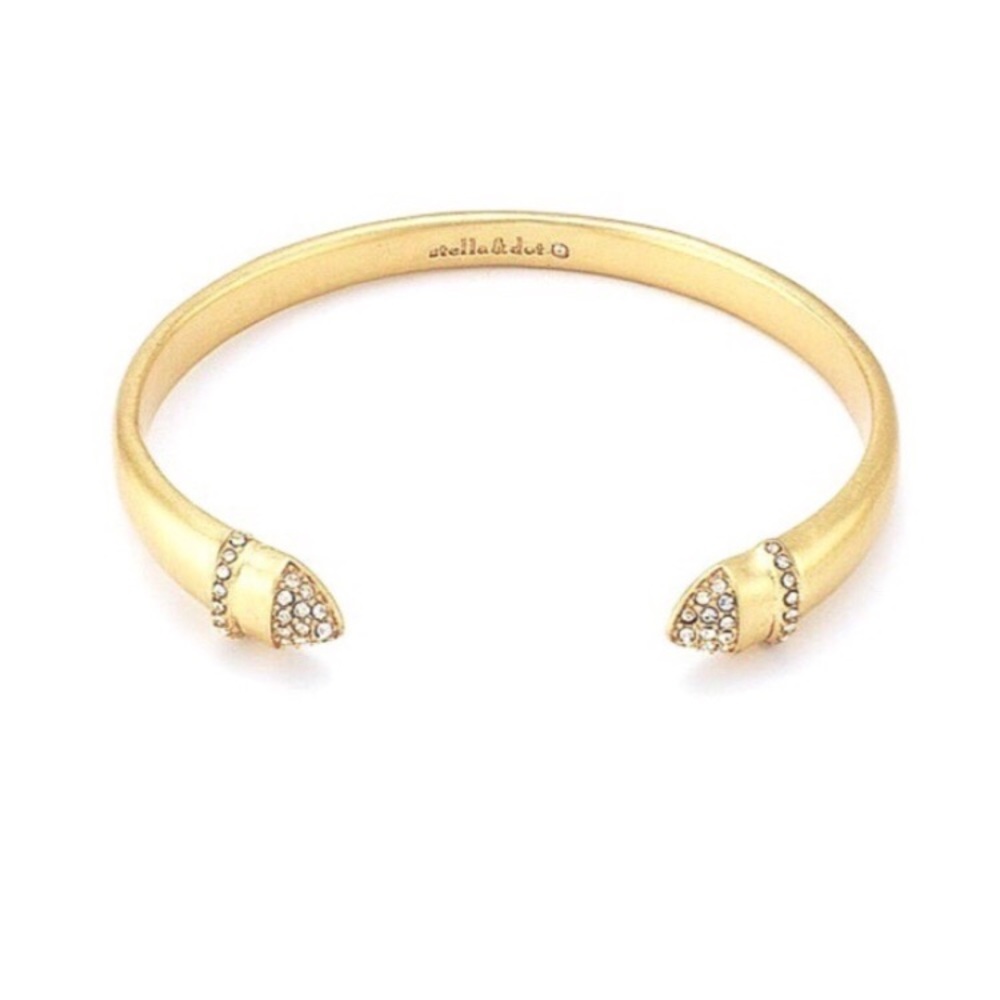 Stella Ansley Cuff Gold Pavé